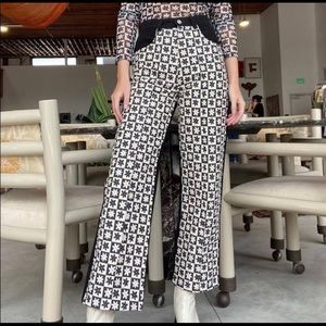 *ALTERED INSEAM* Lisa Says Gah's bestselling straight leg Robyn K J Plumb print